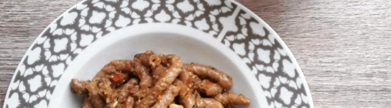 Busiate Integrali con pesto alla trapanese
